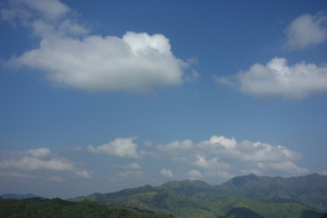 Fototapeta na wymiar blue sky with cloud.The vast blue sky and clouds sky