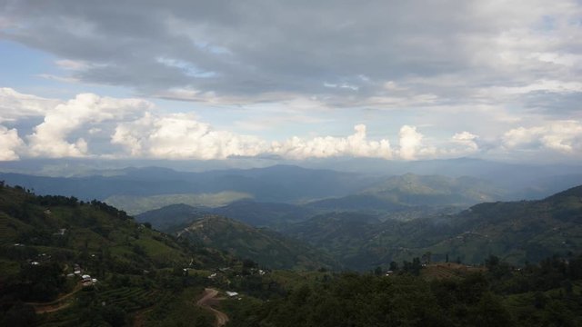 cloud moving over the mountains in Nagarkot Nepal
