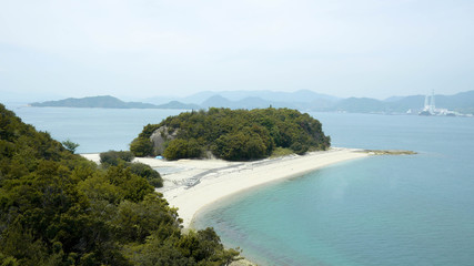 大久野島の浜辺