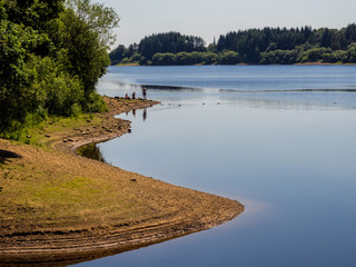 Beautiful summers afternoon at Wayoh Reservoir, Bolton, Gtr Manchester, UK