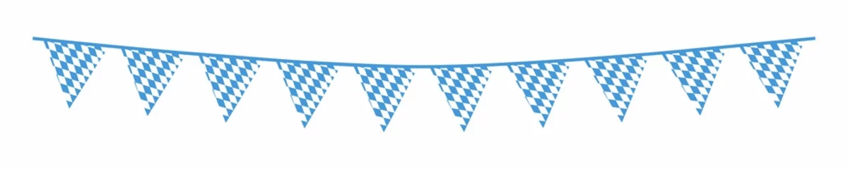 Party Wimpel mit Bayern Rautenmuster © wendeliu
