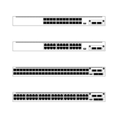 Front panel networking ethernet switches with QSFP and 40GbE