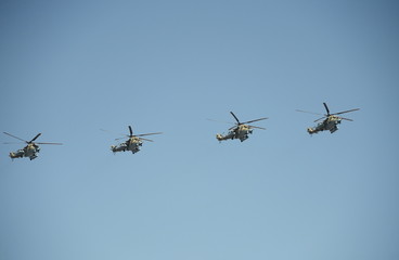 Attack helicopters 