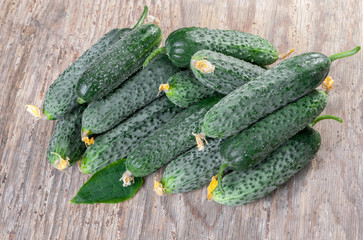 Raw Organic Cucumbers Ready to Eat