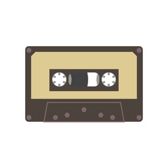 Audio cassette tape vector illustration