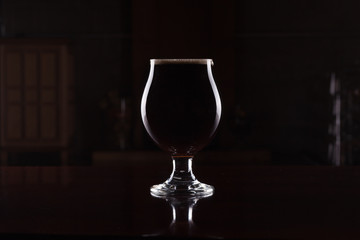 Imperial Stout Beer in Goblet