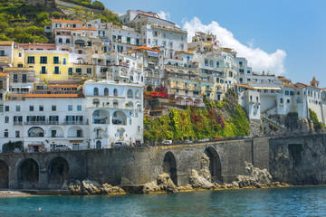 Fototapeta na wymiar picturesque landscape Amalfi, Gulf of Salerno, Italy
