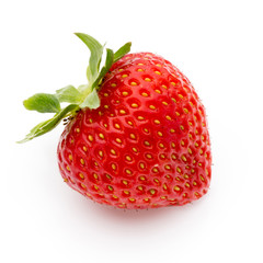 Strawberry isolated on white background. Fresh berry.