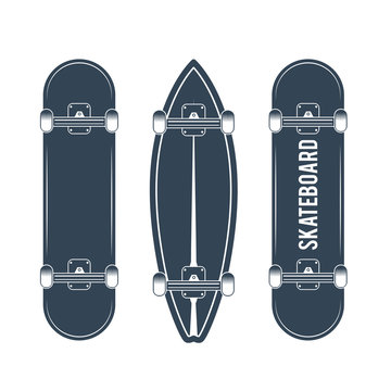 skateboard vector