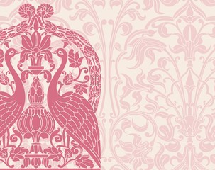 peacocks, feathers ,wedding card design, royal India