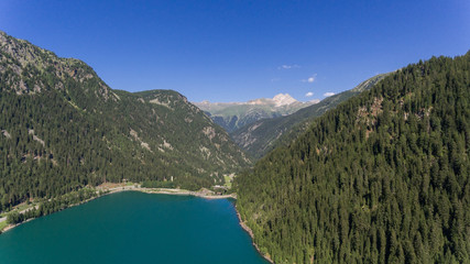Mount and lake in Sufers