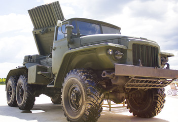 Fototapeta premium Mobile rocket launcher