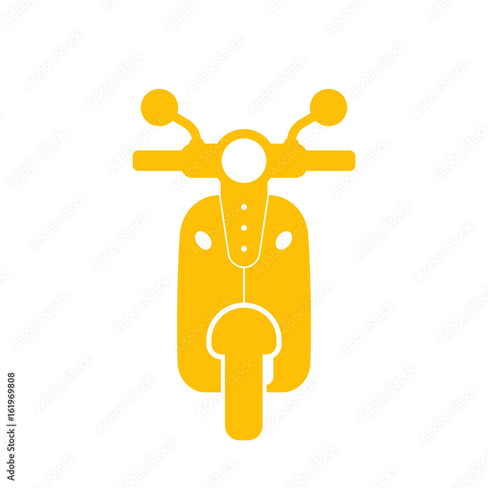 Canvas Prints Scooter vector icon