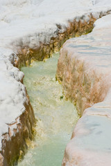 Pamukkale, natural site in Denizli Province in southwestern Turkey.