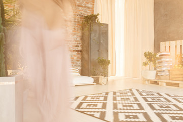 Wooden decor of room