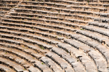 Roman Theater in Pamukkale, the ancient city of Hierapolis Turkey,