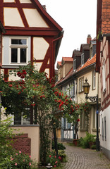 Fototapeta na wymiar View of Hochst (district of Frankfurt am Main). Germany