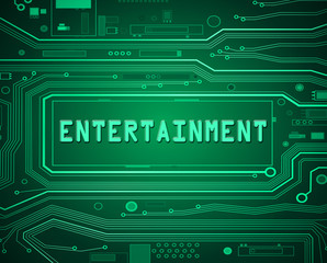 Technology entertainment concept.
