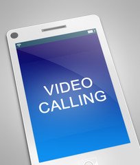Video calling concept.
