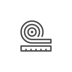 Roll insulation icon