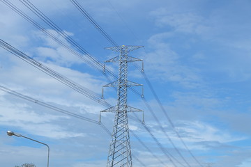 Fototapeta premium high voltage pole