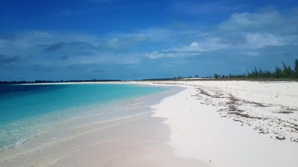 Perfect view of an isolated beach in Cayo Largo Cuba
