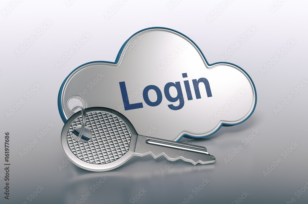 Poster concept of cloud computing
