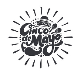 Fototapeta premium Cinco de mayo symbol.