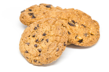 Cookie on white background.