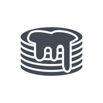 recommend clip art: pancake breakfast silhouette icon