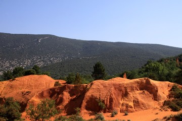 Le Colorado de Rustrel en Provence dans le Vaucluse