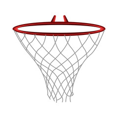 Fototapeta na wymiar Isolated basketball net