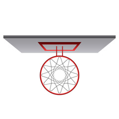 Fototapeta premium Top view of a basketball net
