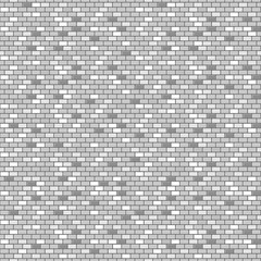 Dark brick wall vector seamless pattern
