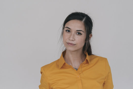 Portrait Of A Young Woman Looking Skeptical