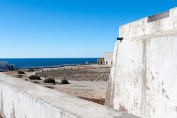 The compass rose in the Sagres Fortress, Portugal