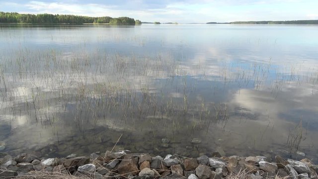 Lake Tuunansalme june evening. Finland
