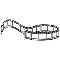 Fototapeta na wymiar tape cinema isolated icon vector illustration design