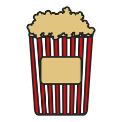 pop corn isolated icon vector illustration design