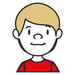 Obraz premium young man avatar character vector illustration design