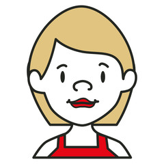 Fototapeta premium beautiful and young woman character vector illustration design