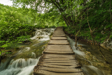 Paths and lakes of Plitvice