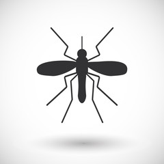 Mosquito vector flat icon