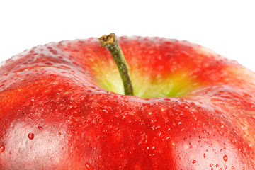 One fresh red apple