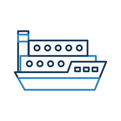 ship cargo isolated icon vector illustration design