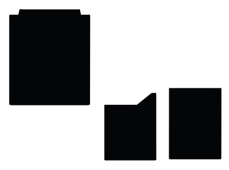 College Classroom Projector Control Panel silhouette