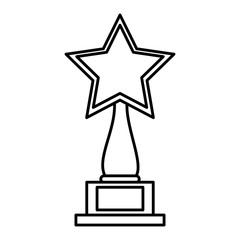 star trophy award icon vector illustration design
