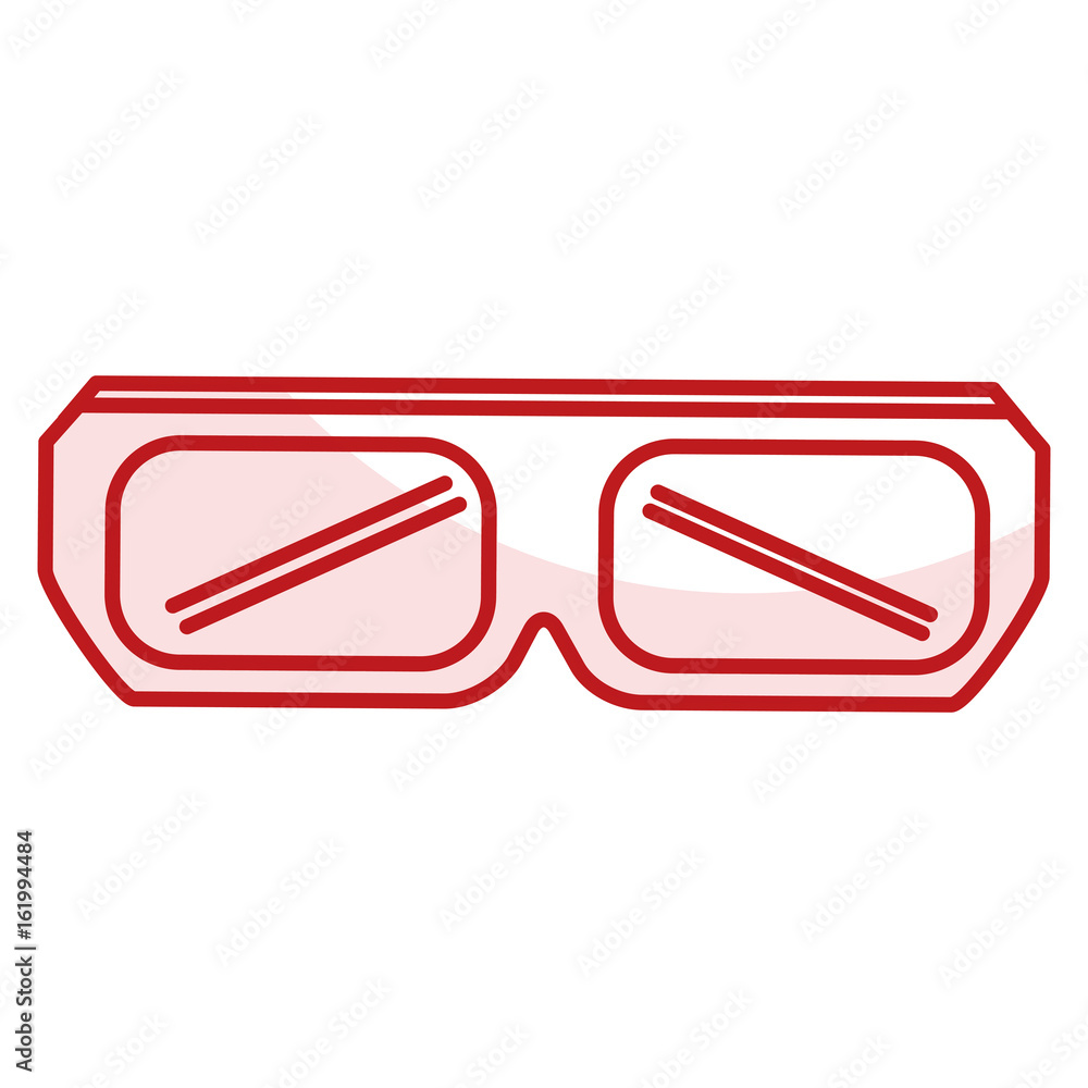 Canvas Prints glasses 3d isolated icon vector illustration design