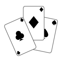 poker cards isolated icon vector illustration design