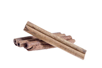 cinnamon stick spice isolated on white background closeup